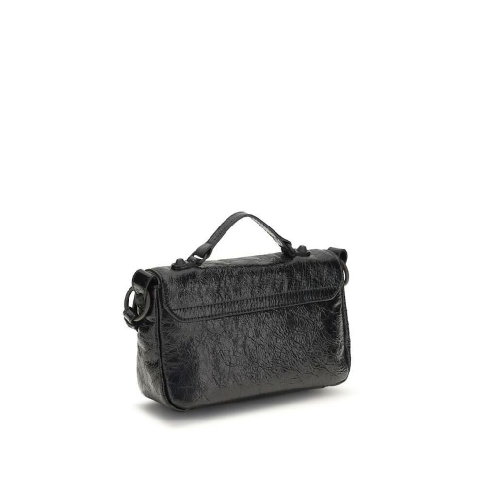 Balenciaga Black Lamb Ovis Aries Aries Shoulder Women's Bag - Picture 3 of 4